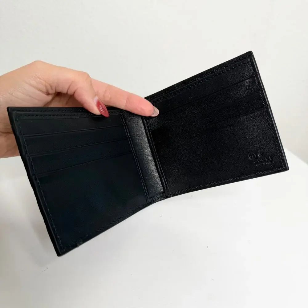 Gucci Microguccissima Black Bifold Wallet